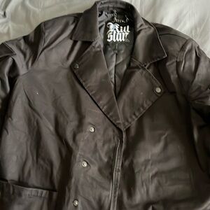NWOT Killstar gothic lucid travels trench coat men’s xxl